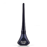 Palladio Liquid Eyeliner, Highly Pigmented and Waterproof Eyeliner, For Intense Eye Definition, Smear-proof Eyeliner Liquid, Includes Easy Grip Wand and Felt Tip Eyeliner Applicator, Midnight