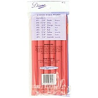 Diane 7 Inch Twist Flex, Red, 1/2 Inch, 6 Count