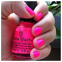 China Glaze Nail Polish, Pink Voltage, 0.5 Ounce