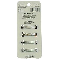 Scunci No-slip Grip Auto Clasp Barrettes, 4 Count