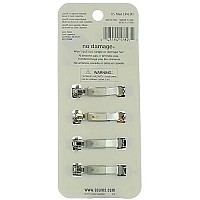 Scunci No-slip Grip Auto Clasp Barrettes, 4 Count