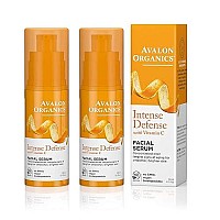 Avalon Organics Intense Defense Facial Serum, 1 Oz. (Pack Of 2)