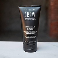 Shave Gel for Men by American Crew, Soothes Skin and Prevents Irritation, 5.1 Fl Oz