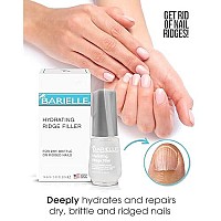 Barielle Hydrating Ridge Filler, Fill and Smooth Unsightly Nail Ridges, For Dry, Brittle or Ridged Nails, Enhances Nail Growth and Strengthening, Base Coat 0.5 Ounce