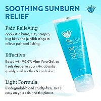 ALOE UP Ice Aloe Vera Gel - Beach Essential Aloe for Sunburn Relief/After Sun Pure Aloe Gel Eases Pain from Burns or Stings/Safe for Kids/Biodegradable, Cruelty Free, made in USA / 4 oz