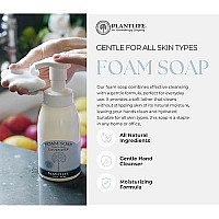 Plantlife Lemongrass Foam Soap Refill - Gentle, Moisturizing, Plant-based Foam Soap for All Skin Types - Ideal for use as a Hand & Body wash, Shaving Cream, and Foaming Fun for Kids - Made in California 16 oz