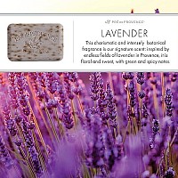 Pre de Provence Artisanal Soap Bar, Enriched with Organic Shea Butter, Natural French Skincare, Quad Milled for Rich Smooth Lather, Lavender, 8.8 Ounce