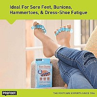 PROFOOT Flex-tastic Toe Spacers, Gel Toe Separators for Foot Pain, Bunions, Overlapping & Hammer Toes, Helps Restore Alignment & Circulation, Fits All, 1 Pair