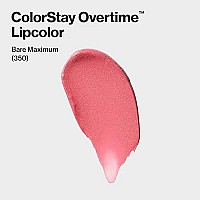 Liquid Lipstick with Clear Lip Gloss by Revlon, ColorStay Overtime Lipcolor, Dual Ended with Vitamin E in Reds & Corals, 020 Constantly Coral, 0.07 Oz