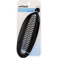 Scunci Flat Tort Clincher Comb 5.9-Inches Long, Assorted Colors (1-Unit)