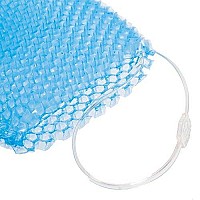 Supracor Spa Bath Mitt Body Exfoliator Face Scrub Sponge, Blue