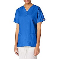 Scrubs For Women Workwear Originals V-Neck Top 4700, Xxs, Royal