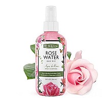 De La Cruz Rose Water Spray, No Parabens Or Artificial Colors, Vegan, Made In Usa 8 Fl. Oz. (1 Bottle)