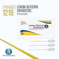 Lemon Glycerin Swabsticks Dynarex 25X3