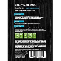 Every Man Jack Post Shave Face Lotion, Signature Mint, 4.2 oz