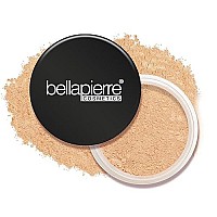 Bellapierre Mineral Foundation Spf 15 Loose Finishing Powder | All-Natural Vegan & Cruelty Free Full Coverage Concealer | Hypoallergenic & Safe For All Skin Types | Oil & Talc Free - 0.32 Oz Latte