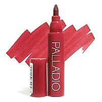 Palladio Lip Stain, Hydrating And Waterproof Formula, Matte Color Look, Longlasting All Day Wear Lip Color, Smudge Proof Natural Finish, Precise Chisel Tip Marker, Berry (Lis06)