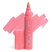 Palladio Lip Stain, Hydrating And Waterproof Formula, Matte Color Look, Longlasting All Day Wear Lip Color, Smudge Proof Natural Finish, Precise Chisel Tip Marker, Pinky (0024057329518)