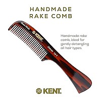 Kent 14T Large All Coarse Hair Detangling Comb, Wide Teeth For Long Thick Curly Wavy Hair. Hair Detangler Comb For Wet And Dry. Rake Comb Saw-Cut From Cellulose And Hand Polished, Handmade In England