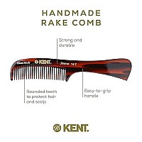 Kent 14T Large All Coarse Hair Detangling Comb, Wide Teeth For Long Thick Curly Wavy Hair. Hair Detangler Comb For Wet And Dry. Rake Comb Saw-Cut From Cellulose And Hand Polished, Handmade In England