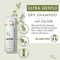 Klorane Dry Shampoo With Oat Milk, Ultra-Gentle, All Hair Types, No White Residue, Paraben & Sulfate-Free, Travel Size, 1 Oz.