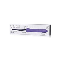 Herstyler Baby Curls Mini Curling Iron | Tapered 9mm to 13mm Curling Iron | 1/2 Curling Wand with Dual Voltage | Thin Curling Iron for Queens Who Want to Be Crowned in Curls | Purple