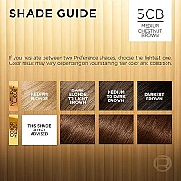 L'Oreal Paris Superior Preference Fade-Defying + Shine Permanent Hair Color, 5CB Medium Chestnut Brown, Pack of 1, Hair Dye