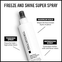 Paul Mitchell Freeze and Shine Super Hairspray, Maximum Hold, Shiny Finish Hairspray, For Coarse Hair, 33.8 Fl Oz