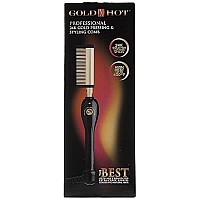 Gold N Hot Professional Styling Comb with Mtr (Multi-Temp Regulator) 200F - 430F