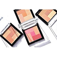 Palladio 2-In-1 Mosaic Blush and Bronzer,Silky Smooth Face Makeup Pressed Powder, FiveColorHuesfromShimmering Pinks to Golden Browns, Rich Pigmented Shades, Flawless Finish, Pink Truffle, 0.3 Oz