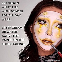 Mehron Makeup Clown White Lite | Professional Face Paint & Body Paint | White Cream Makeup, White Face Paint Makeup for Clown Makeup, Stage, Film, Cosplay, Mime, & Halloween 2 oz (56g)