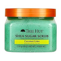 Tree Hut Shea Sugar Body Scrub Coconut Lime 18 oz