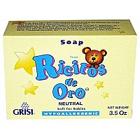 Neutro Ricitos de Oro Hand Soap | Hypoallergenic Bar Soap for Sensitive Skin, Neutral Non-Irritating Bath Soap; 3.5 Ounces