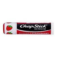 ChapStick Classic (1 Box of 12 Sticks, 12 Total Sticks, Strawberry Flavor) Skin Protectant Flavored Lip Balm Tube, 0.15 Ounce Each