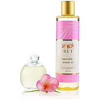 PURE FIJI Nourishing Exotic Oil - Natural Coconut Oil for Bath & SPA with Vitamin E - Body Oil, Massage Oil, Frangipani, 8oz