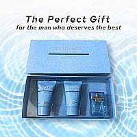 Versace Man Eau Fraiche By Gianni Versace For Men Edt .17 Oz Mini & After Shave Balm .8 Oz Mini & Shower Gel .8 Oz Mini