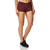 Capezio Womens Low Rise Boy Cut Short,Maroon,X-Small