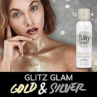 Punky Temporary Hair and Body Glitter Color Spray, Travel Spray, Lightweight, Adds Sparkly Shimmery Glow, Perfect to use On Hair, Skin, or Clothing, 3.5 oz - GOLD/SILVER