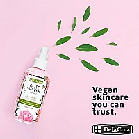 De La Cruz Rose Water Spray, No Parabens Or Artificial Colors, Vegan, Made In Usa 8 Fl Oz (6 Bottles)