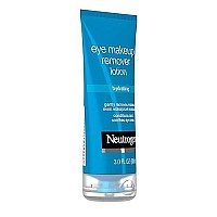 Neutrogena Hydrating Eye Makeup Remover Lotion, Gentle Daily Makeup Remover with Skin-Soothing Aloe and Cucumber Extracts to Remove Even Waterproof Mascara, Fragrance-Free, 3 oz