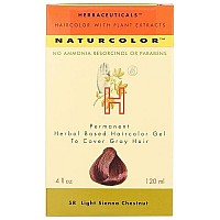 naturcolor Haircolor Hair Dye - Light Sienna Chestnut, 4 Fl Oz (5R)