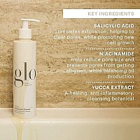 Glo Skin Beauty Purifying Gel Cleanser - Salicylic Acid Face Wash Targets Clogged Pores, Excess Oil & Breakouts - Gently Exfoliates and Minimizes the Appearance of Fine Lines