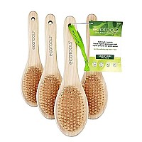 Ecotools Bamboo Foot Brush And File (Pack Of 4)