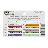 Wahl Professional 3 Color Coded Guide Comb Attachment 3/8 (10.0mm) -3134-803 - Great for Professional Stylists and Barbers - Blue