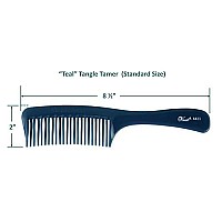 Krest Teal Tangle Tamer Curved Tooth Comb