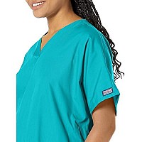 Scrubs For Women Workwear Originals V-Neck Top 4700, Xs, Teal Blue