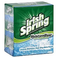 Irish Spring Moisture Blast Deodorant Soap, 3 x 4 oz