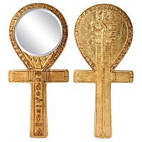 Djed Ankh Mirror Egyptian Decoration Accessory Decoration Collectible