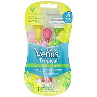 Gillette Venus Tropical Women's Disposable Razor, 3 Count, Womens Razors / Blades