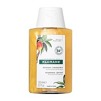 Klorane Nourishing Shampoo With Mango Butter, Moisturize And Hydrate Dry Hair, Paraben, Silicone, Sls Free, Travel Size, 3.3 Oz.